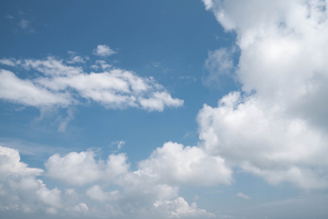 blue sky with white clouds